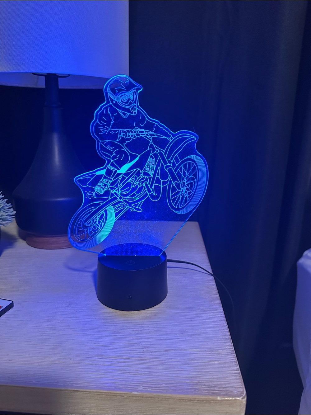 Motorcycle Rider LED Accent Lamp